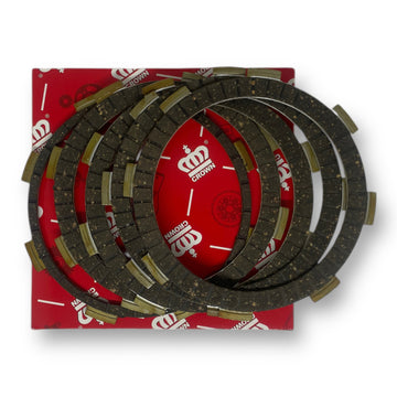 KIT DISCOS CLUTCH X 5 PCS "CROWN" PULSAR 135-LS/XCD-125/CBZ-160/WIND-125