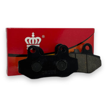 PASTILLAS DE FRENO DEL "CROWN" "SEMI-METALIZADAS" TS-125CR/EVO-NE/125-150TTR/AGILITY-125/XTZ-125/XTZ-250