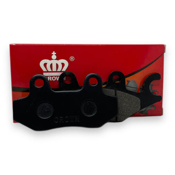 PASTILLAS DE FRENO DEL "CROWN" "SEMI-METALIZADAS" BEST-125/VIVA-115/CBZ-160/MAGIC-II