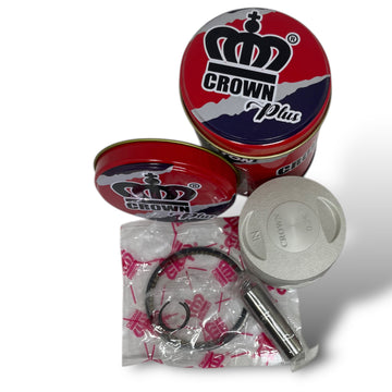 KIT PISTON 0.25 "CROWN" "TIPO ORIGINAL" (CAJA METALICA) AKT-125 FLEX