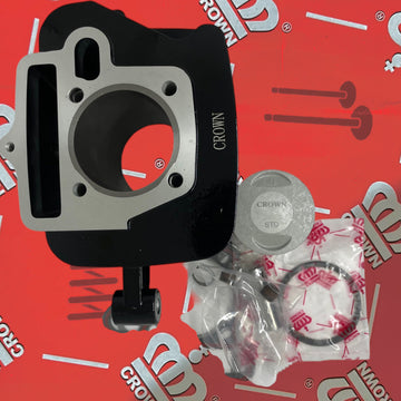 KIT CILINDRO (COLOR NEGRO)"CROWN" AKT-125 FLEX ULTRA