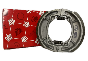 BANDAS DE FRENO TRASERA "CROWN" "NON ASBESTO" BOXER-CT100 TEC/AX-100/VIVAX-115/FR-80/TVS-100