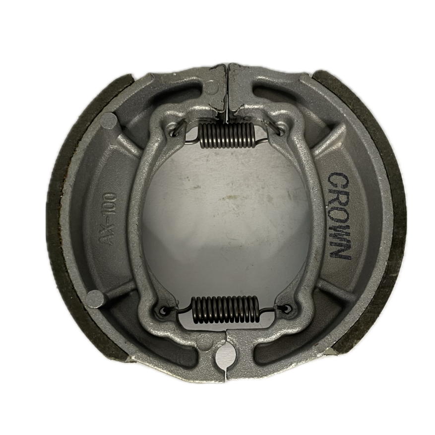 BANDAS DE FRENO TRASERA "CROWN" "NON ASBESTO" BOXER-CT100 TEC/AX-100/VIVAX-115/FR-80/TVS-100