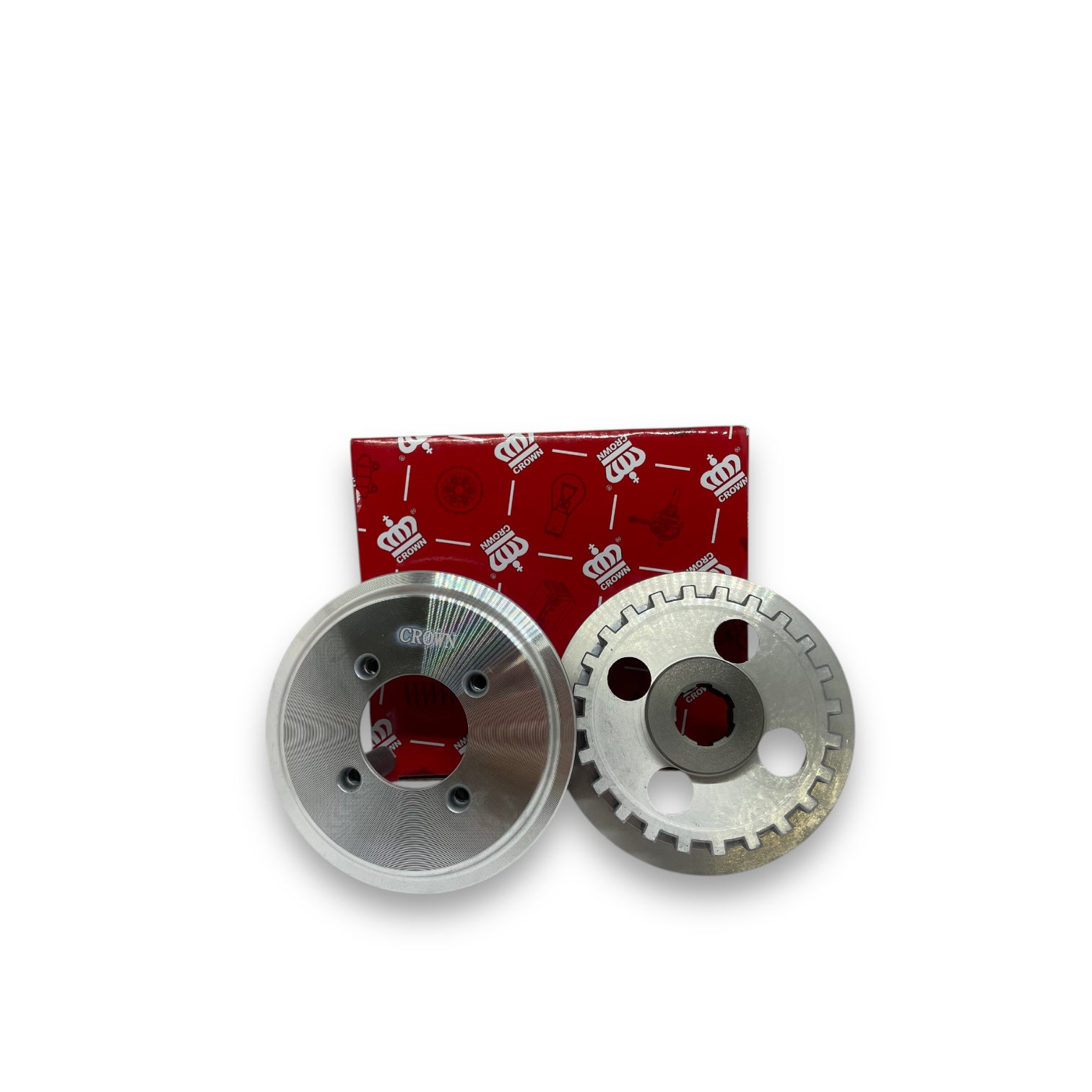 CENTRO Y PLATO EMBRAGUE "CROWN" (4 POSTES) AKT-125/CG-125/XL-125/185S/GL