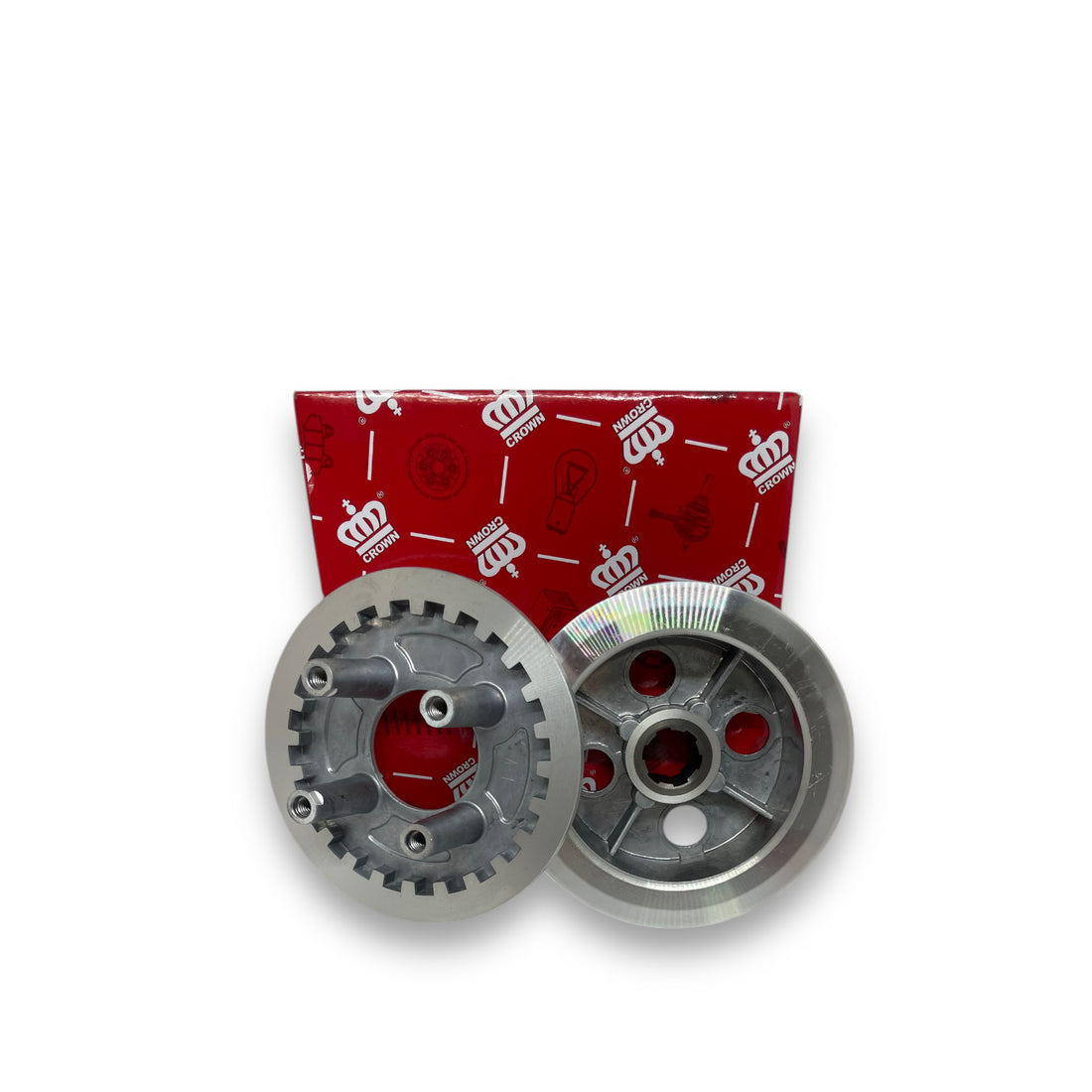CENTRO Y PLATO EMBRAGUE "CROWN" (4 POSTES) AKT-125/CG-125/XL-125/185S/GL