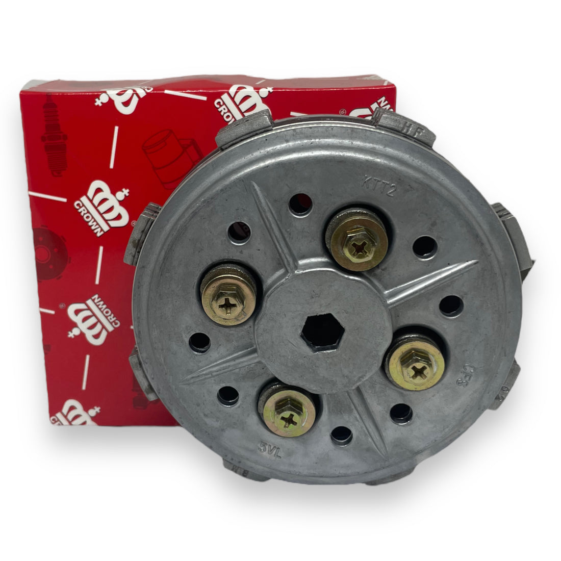 CENTRO Y PLATO EMBRAGUE COMPLETO "CROWN" LIBERO-125/YBR-125 ESD/XTZ-125 M.N