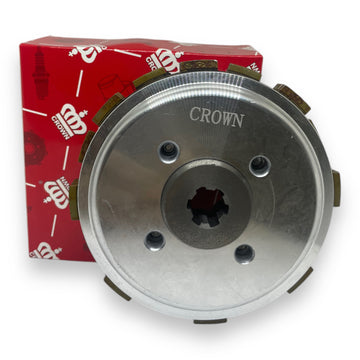 CENTRO Y PLATO EMBRAGUE COMPLETO "CROWN" C100 BIZ /WAVE-100/FLEX-125