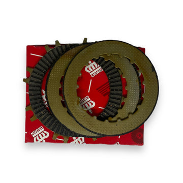 KIT DISCOS CLUTCH X3 PCS "CROWN" C90 / C70 / AKT110 ESPECIAL