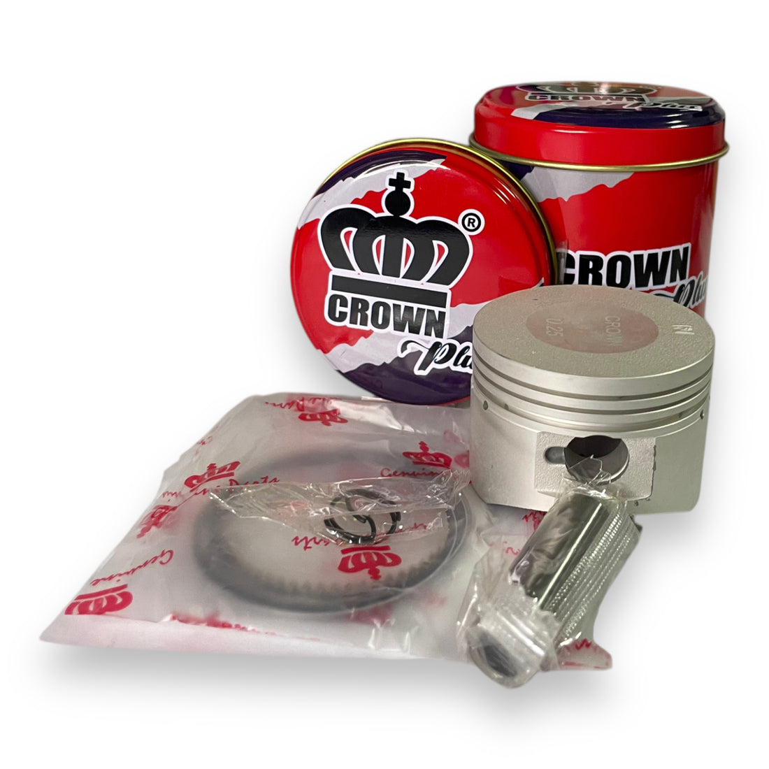 KIT PISTON 0.25 "CROWN" "TIPO ORIGINAL" AKT-110S