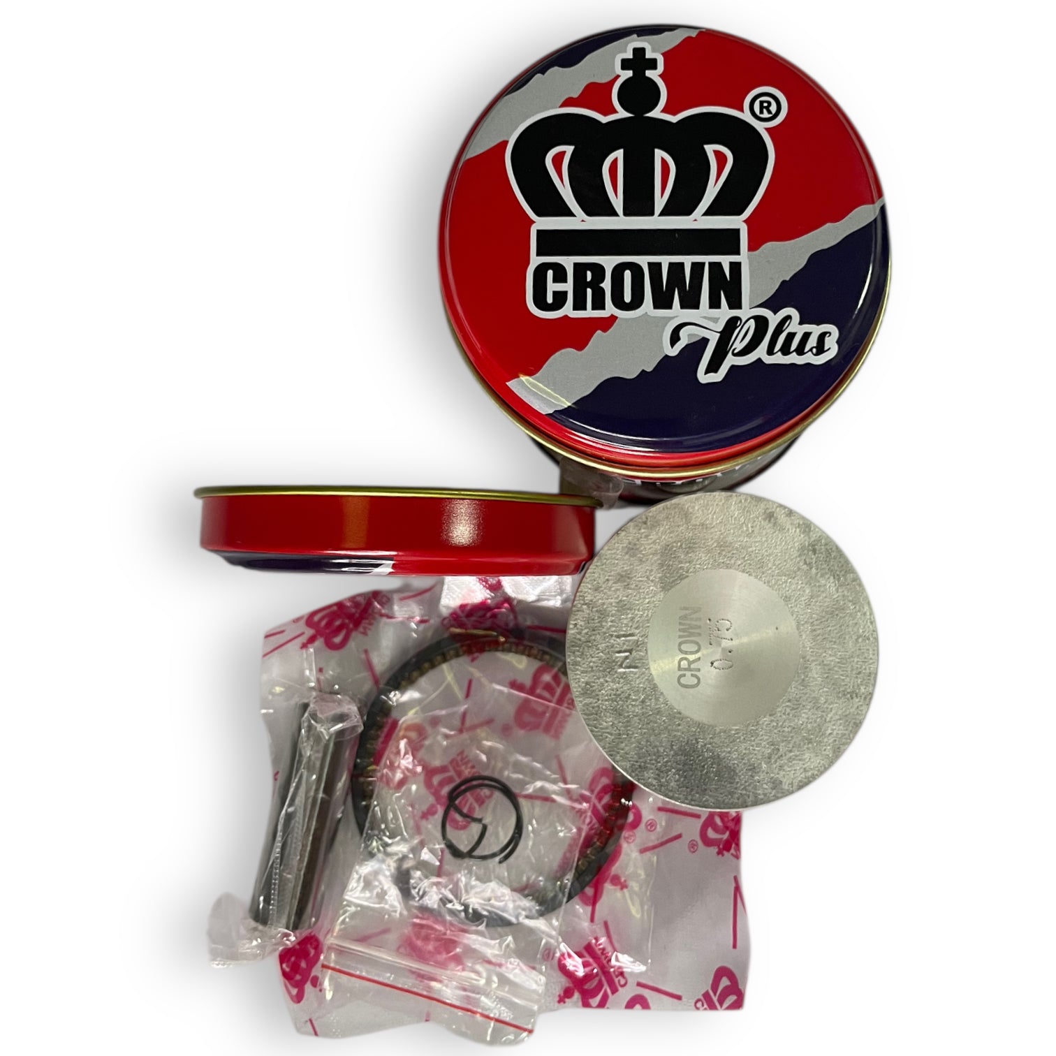 KIT PISTON 0.75 "CROWN" "TIPO ORIGINAL" AKT-110S