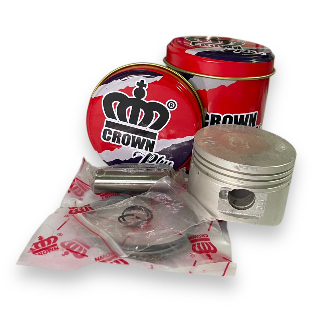 KIT PISTON 1.00 "CROWN" "TIPO ORIGINAL" AKT-110S/ACTIVE-110/UNIK-110