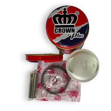 KIT PISTON 0.50 "CROWN" "TIPO ORIGINAL" AK-125S/SL/TT/EVO (PASADOR 15MM)
