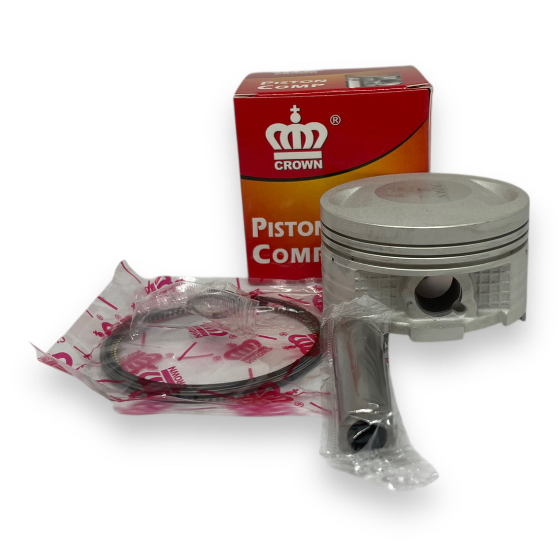 KIT PISTON 0.25 "CROWN" "TIPO ORIGINAL" AKT-150TTR/NE/EVO R3 (PASADOR 13MM)