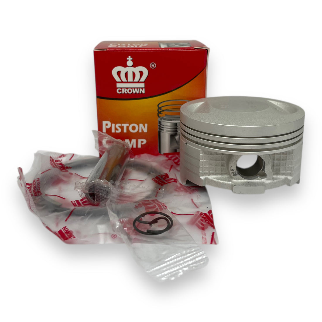KIT PISTON 0.75 "CROWN" "TIPO ORIGINAL" AKT-150TTR/NE/EVO R3 (PASADOR 13MM)