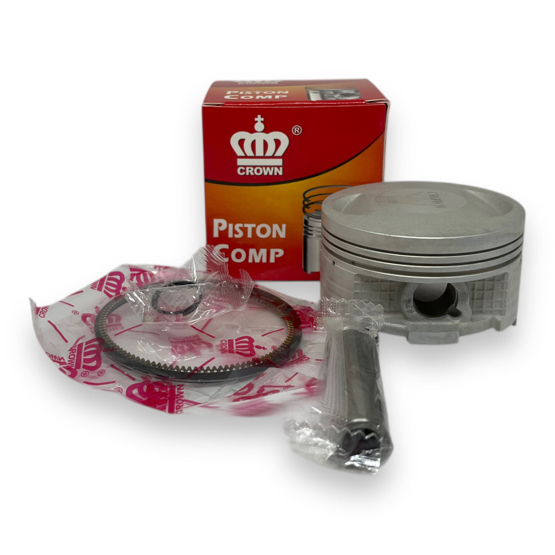 KIT PISTON 1.00 "CROWN" "TIPO ORIGINAL" AKT-150TTR/NE/EVO R3 (PASADOR 13MM)
