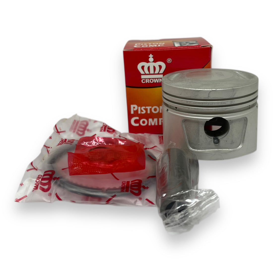 KIT PISTON 0.25 "CROWN" "TIPO ORIGINAL" AKT-150/TT (MODELO VIEJO) (PASADOR 15MM)