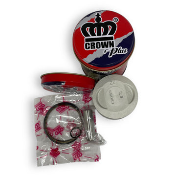 KIT PISTON 0.75 "CROWN" "TIPO ORIGINAL"(CAJA METALICA) BOXER CT 100 TEC/ BOXER CT S1D/ BOXER TRICOLOR CT100/ PLATINO 100 SPORT/ BOXER BM100 CLASSIC
