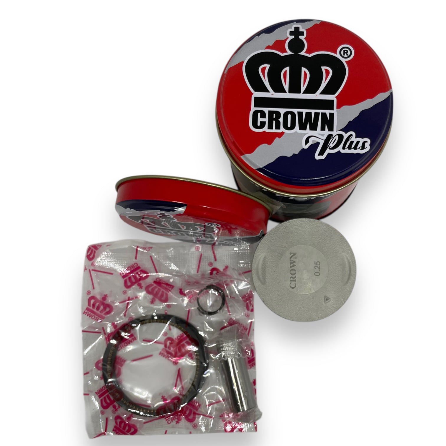 KIT PISTON 0.25 "CROWN" "TIPO ORIGINAL" "TIPO ORIGINAL" BOXER-CT100 KS-ES