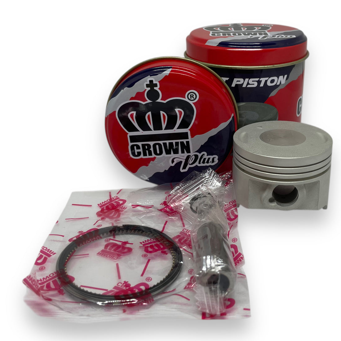 KIT PISTON 0.75 "CROWN" "TIPO ORIGINAL"(CAJA METALICA) BOXER-CT100 KS-ES