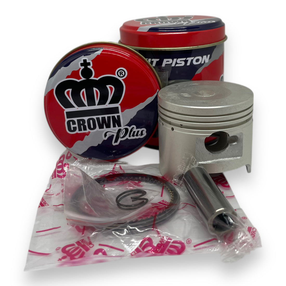 KIT PISTON 0.75 "CROWN" "TIPO ORIGINAL" ECO DELUXE/SPLENDOR NXG/WAVE100/CD100