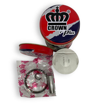 KIT PISTON 0.50 "CROWN" "TIPO ORIGINAL"(CAJA METALICA) SPLENDOR-110