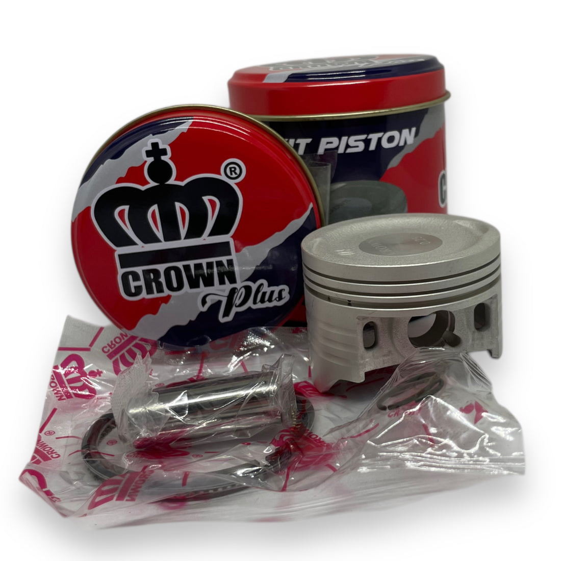 KIT PISTON 0.25 "CROWN" "TIPO ORIGINAL"(CAJA METALICA) CB-110/DREAM NEO