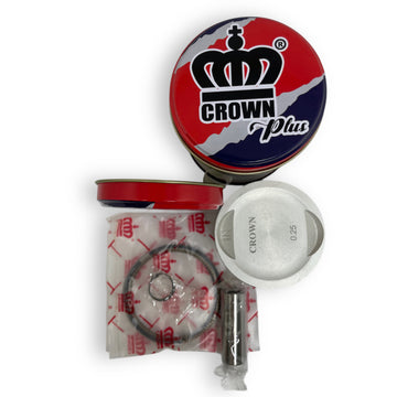 KIT PISTON 0.25 "CROWN" "TIPO ORIGINAL" (CAJA METALICA) CBF-150/INVICTA/XR-150L/MRX-150