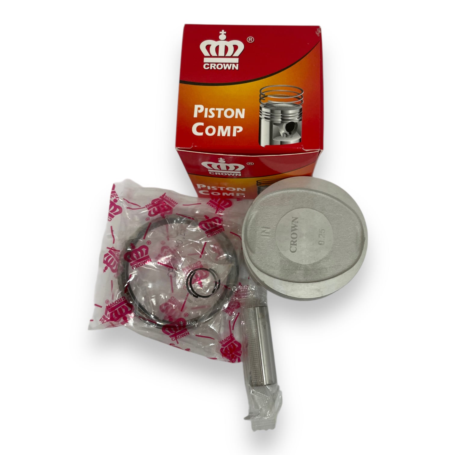 KIT PISTON 0.25 "CROWN" "TIPO ORIGINAL" CB-190R