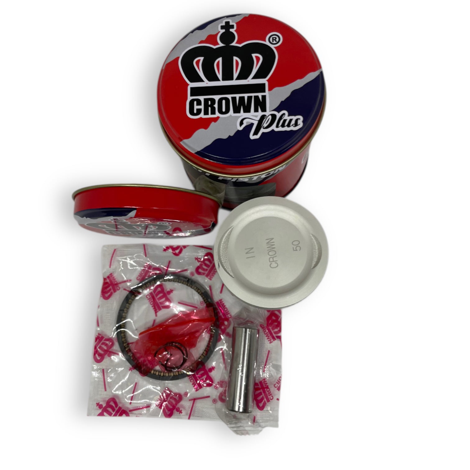 KIT PISTON 0.50 "CROWN" "TIPO ORIGINAL" WAVE-110