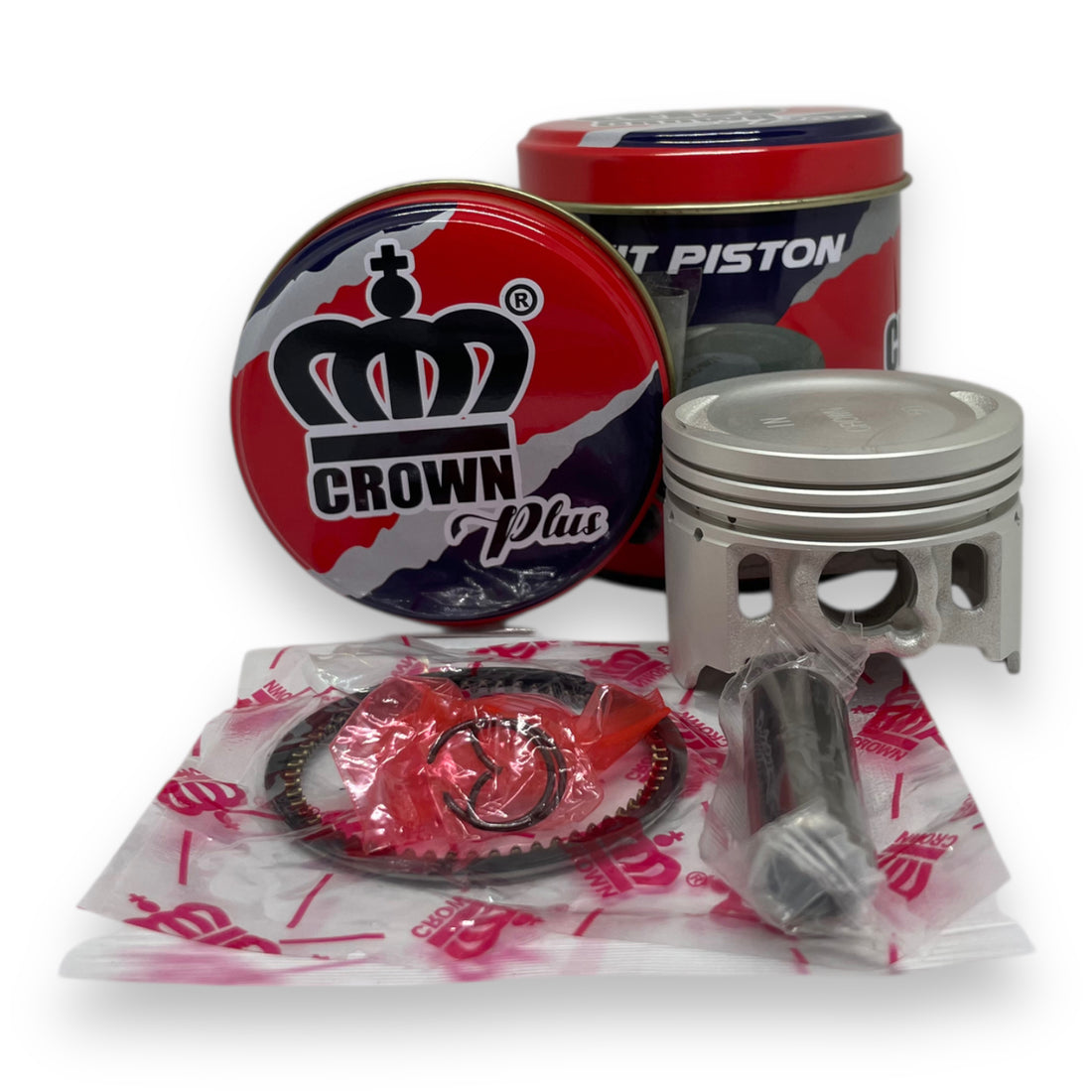 KIT PISTON 0.50 "CROWN" "TIPO ORIGINAL" WAVE-110
