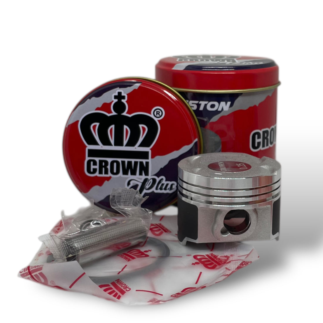 KIT PISTON 0.25 "CROWN" "TIPO ORIGINAL" DISCOVER-100M/DISCOVER-110 
(4 VALVULAS)