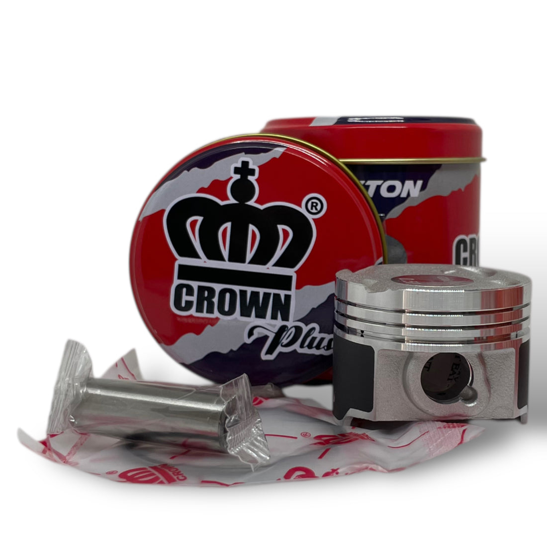 KIT PISTON 0.50 "CROWN" "TIPO ORIGINAL" DISCOVER-100M/DISCOVER-110 
(4 VALVULAS)