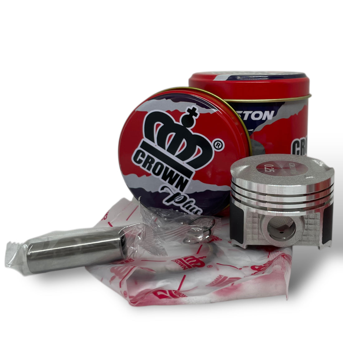 KIT PISTON 0.25 "CROWN" "TIPO ORIGINAL" DISCOVER-100S
(2 VALVULAS)