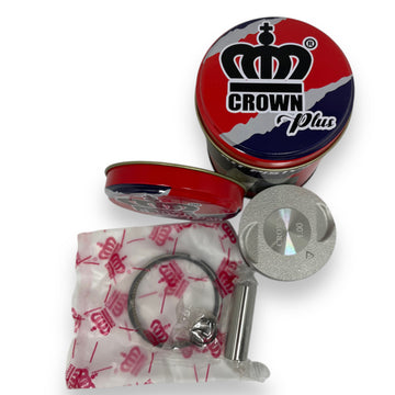 KIT PISTON 1.00 "CROWN" "TIPO ORIGINAL"(CAJA METALICA) DISCOVER-100S/BOXER-BM100 (STARTER)
(2 VALVULAS)