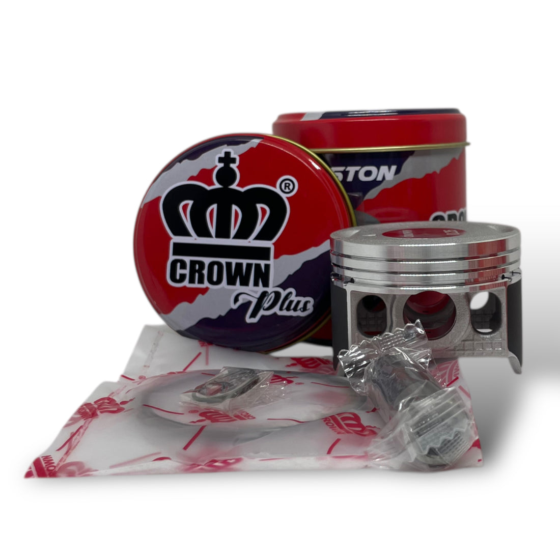 KIT PISTON 0.25 "CROWN" "TIPO ORIGINAL" DISCOVER-125 +