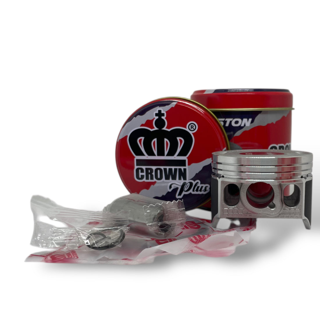 KIT PISTON 0.50 "CROWN" "TIPO ORIGINAL" DISCOVER-125 +