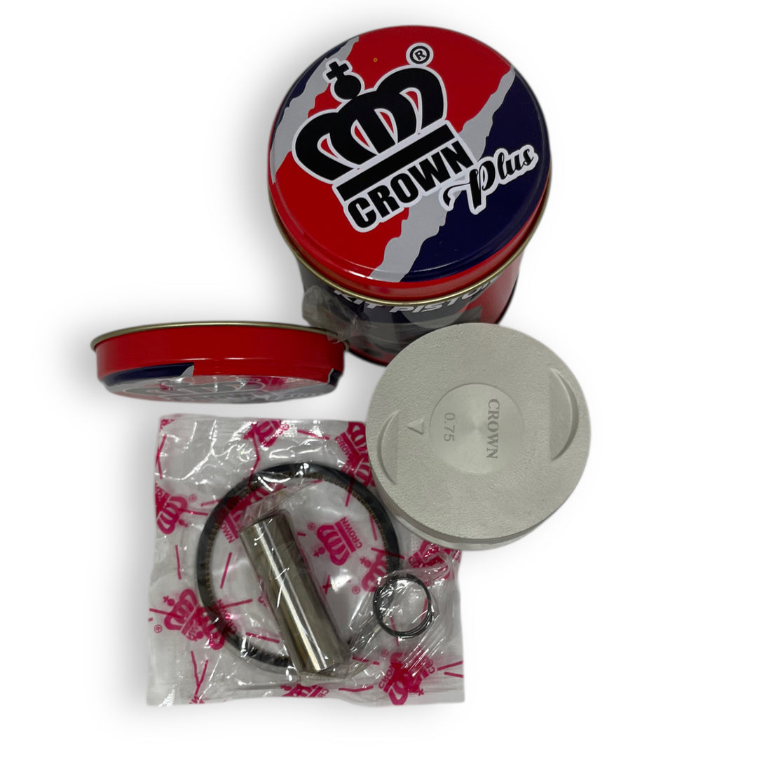 KIT PISTON 0.75 "CROWN" "TIPO ORIGINAL" FZ-16/SZR-160/FAZER