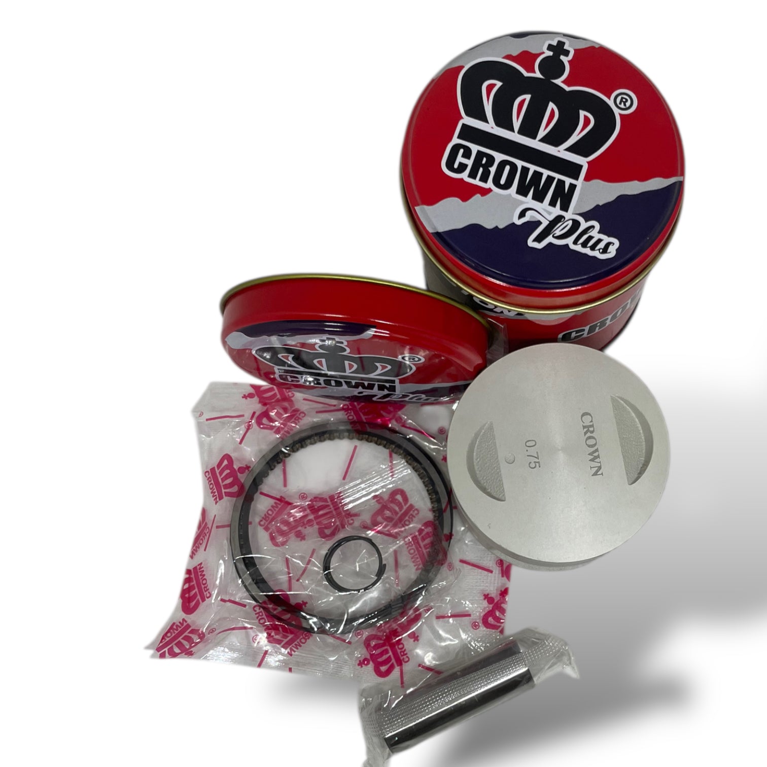 KIT PISTON 0.75 "CROWN" "TIPO ORIGINAL" GN-125H/GS-125