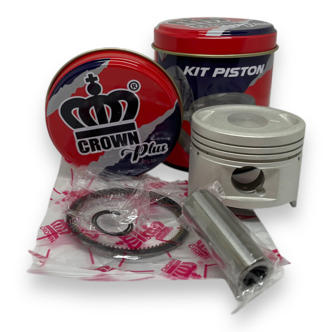 KIT PISTON 0.25 "CROWN" "TIPO ORIGINAL" TVS-100 SPORT