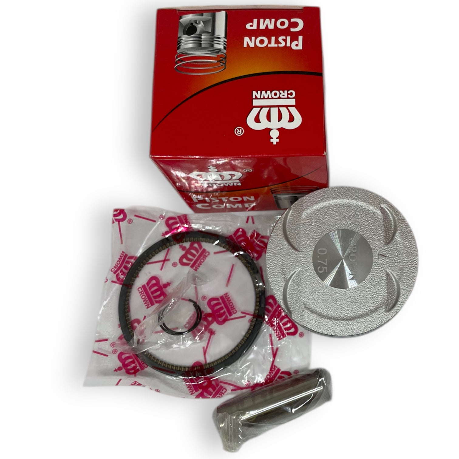 KIT PISTON 0.75 "CROWN" "TIPO ORIGINAL" RTR-160 APACHE 4V