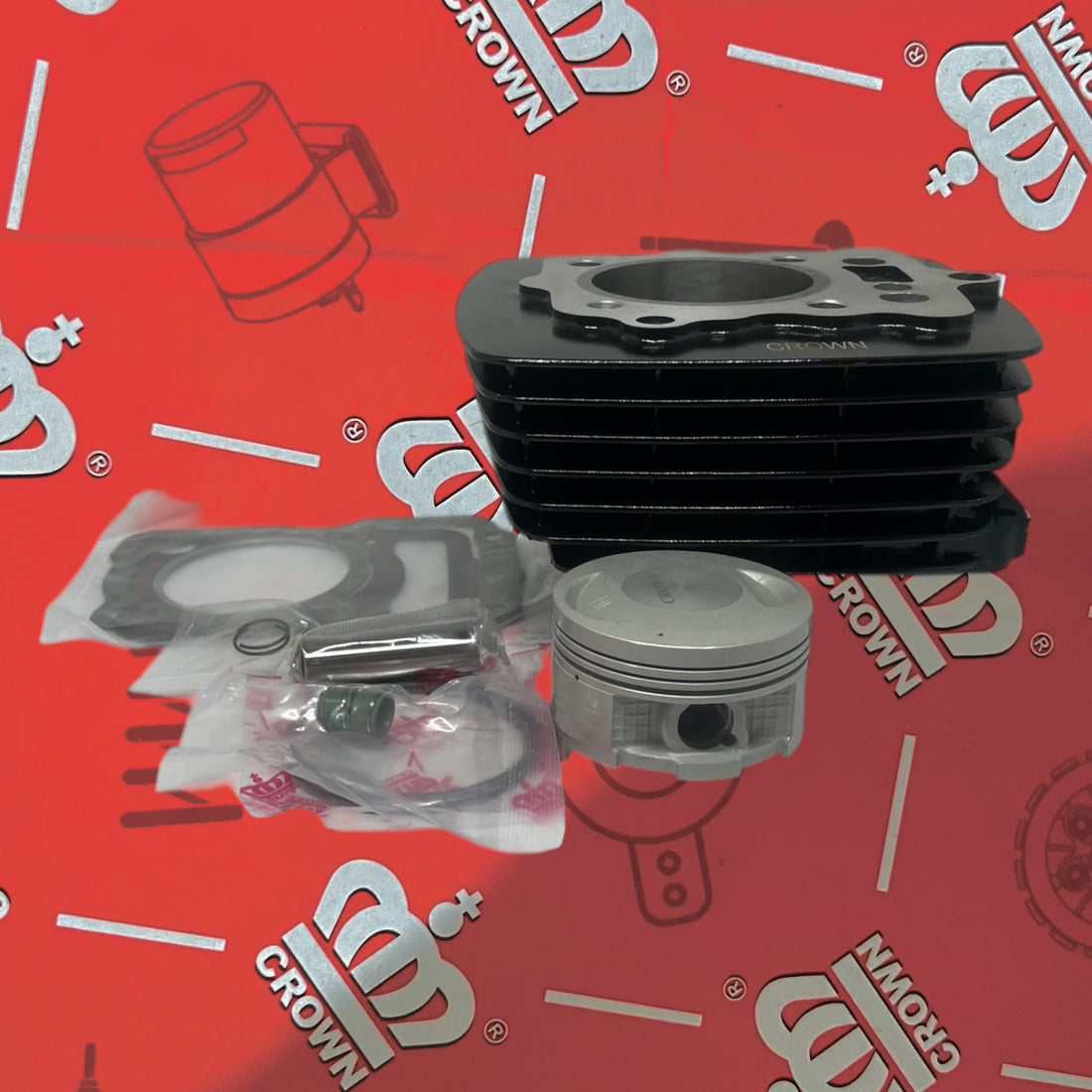 KIT CILINDRO (COLOR NEGRO) "CROWN" AKT-150TTR/150 NE (PASADOR 13 MM)