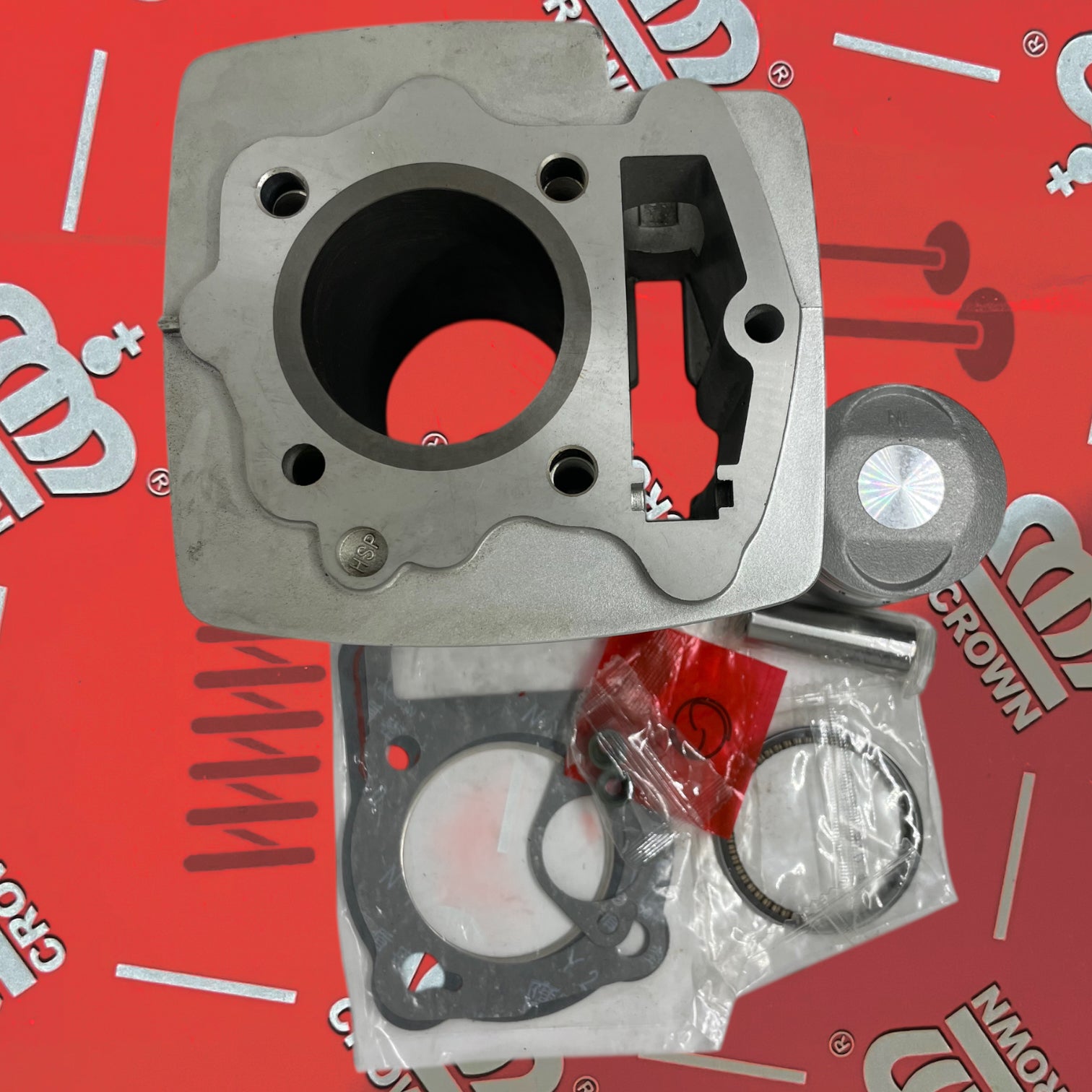 KIT CILINDRO (COLOR GRIS) "CROWN" STORM-125/CB-125E