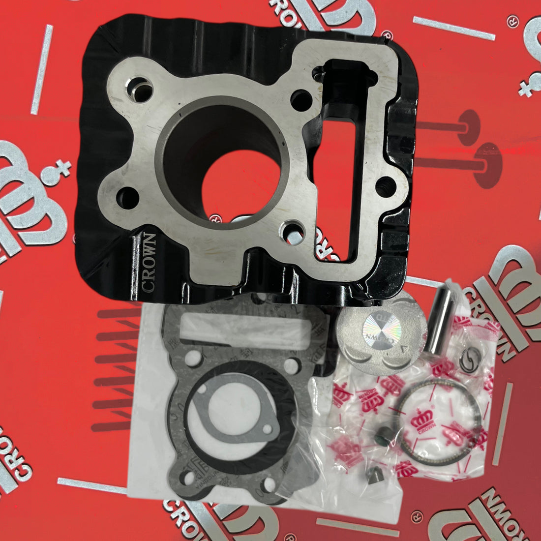 KIT CILINDRO (COLOR NEGRO) "CROWN" DISCOVER-100M (4 VALVULAS)/DISCOVER 110